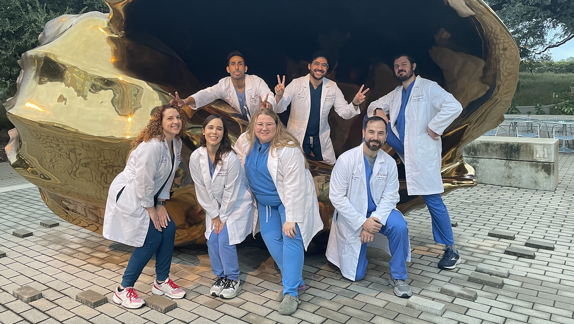 Silly group photo of the family medicine residency class of 2025.