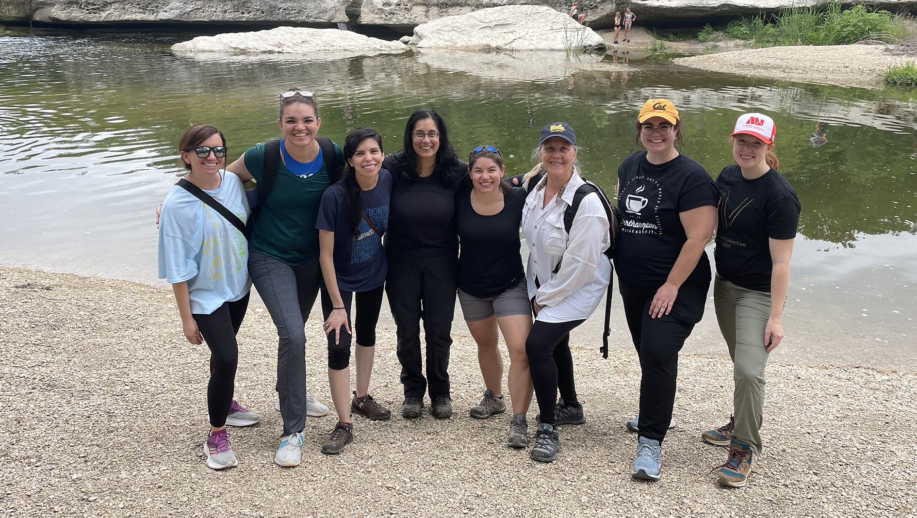 Group photo of family medicine residents outside during their spring retreat