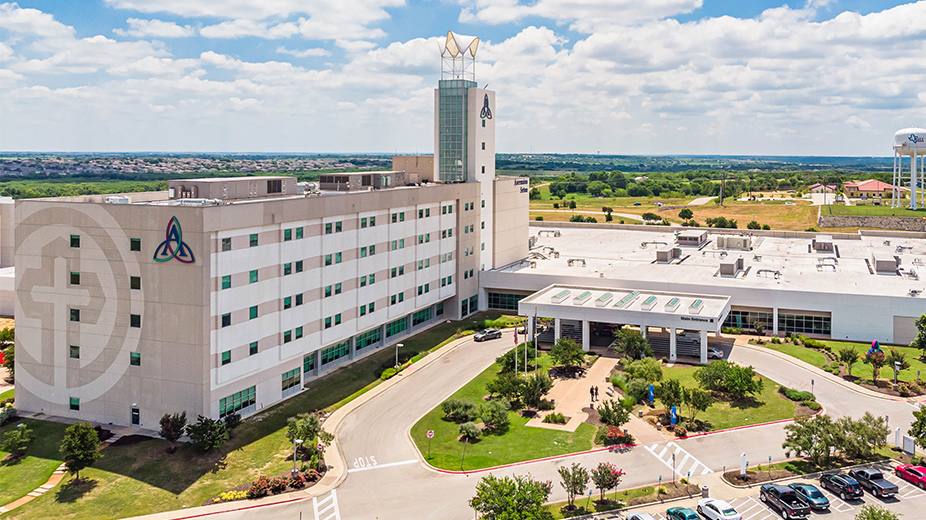 Exterior of Ascension Seton Hays facility.